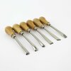 Excel Blades Palm Style Woodcarving Tool Set with Wood Handles 5pc, 12pk 56010